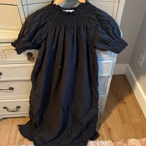 Hill House Caroline Nap Dress- Black Swiss Dot